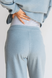 Штани Трикотажний костюм: джемпер та штани палаццо для вагітних, 4420153-4, бірюзовий, To be Фото №3