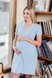 Ночнушки для кормления Ночная сорочка для беременных и кормящих ALISA LIGHT, голубой, Юла Мама Фото №2
