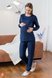 Піжами, домашні костюми Піжама для вагітних і годуючих мам Wendy, темно-синій, Юла Мама Фото №3