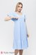 Платья на каждый день Платье для беременных и кормящих мам муслиновое FELICITY, голубой, Юла мама Фото №5