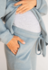 Штани Трикотажний костюм: джемпер та штани палаццо для вагітних, 4420153-4, бірюзовий, To be Фото №2