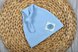 Чепчики, шапочки для новорождённых Летняя шапка Knot, голубая, MagBaby Фото №1