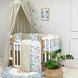 Постелька Комплект постельного белья в кроватку Happy night City, 6 элементов, голубой, Маленькая Соня Фото №1