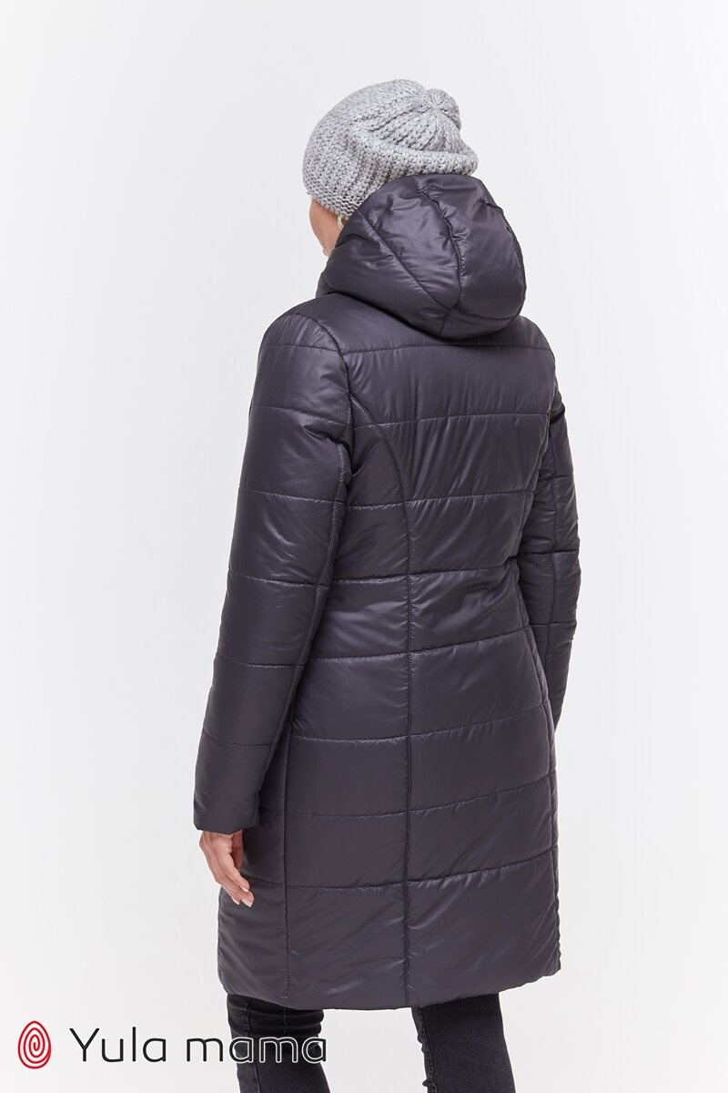 Зимове тепле пальто для вагітних Mariet, Юла мама, Сірий, S