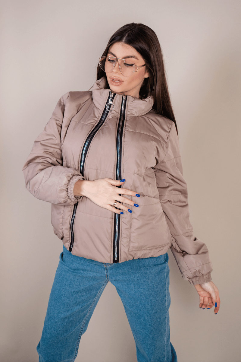 Куртка для беременных 1462274, бежевая, To be, Бежевый, 42