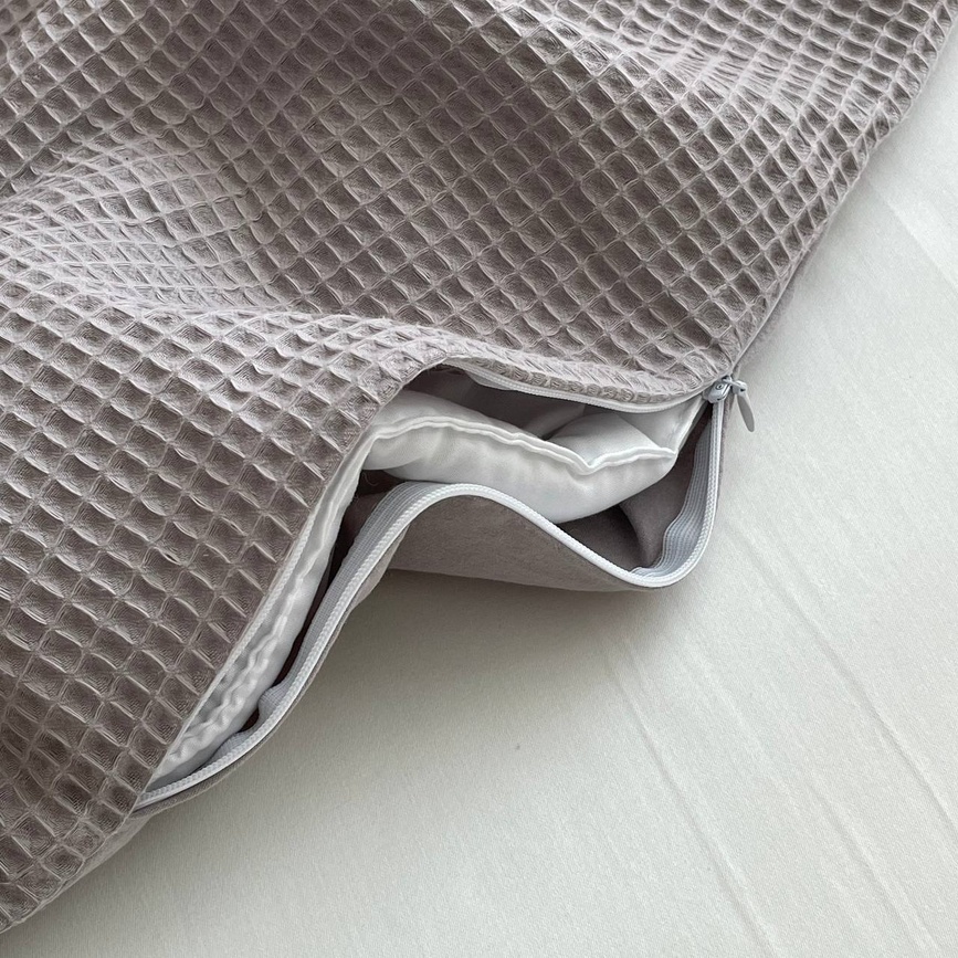 Одеяла и пледы Плед-конверт с одеялом вафля+жатка, серый, Маленькая Соня