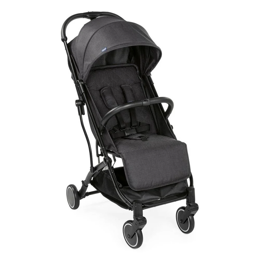 Прогулочная коляска Trolleyme Stroller, черный, Chicco, Черный