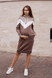 Платья на каждый день Платье-худи для беременных и кормящих мам, коричневые, Тo Be Фото №8