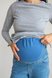Джинсы Свободные прямые джинсы для беременных с высокой посадкой 4293501, Синий, To be Фото №5