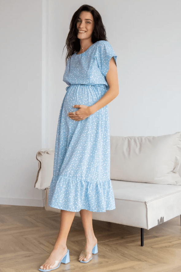 Сукня для вагітних, майбутніх мам 4337760, блакитний, To be, Блакитний, 42