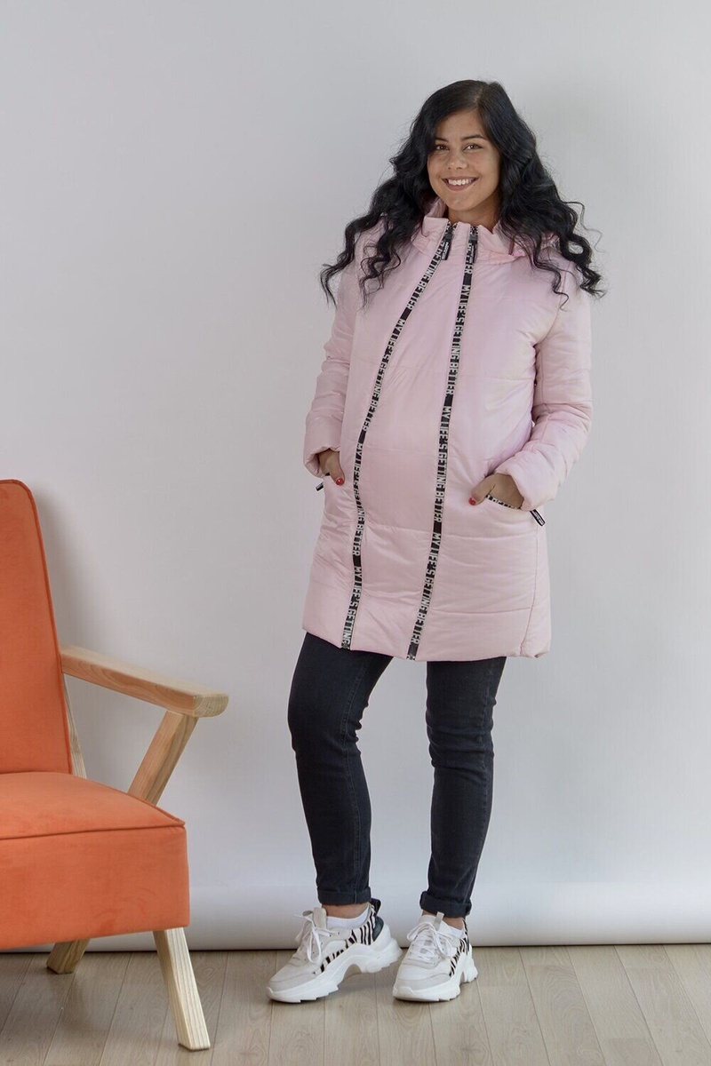 Куртка для вагітних зимова, To be, Рожевий, 42