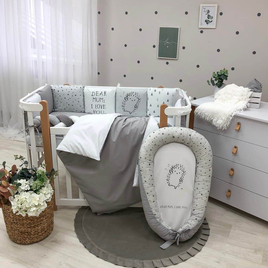 Постільна білизна Комплект постільної білизни в ліжечко Art Design Їжачок, стандарт, 6 елементів, Маленька Соня