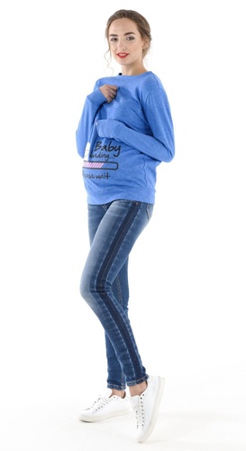 Джинси Брюки джинсовые для беременных, синий варка 2 4044737-3, To be