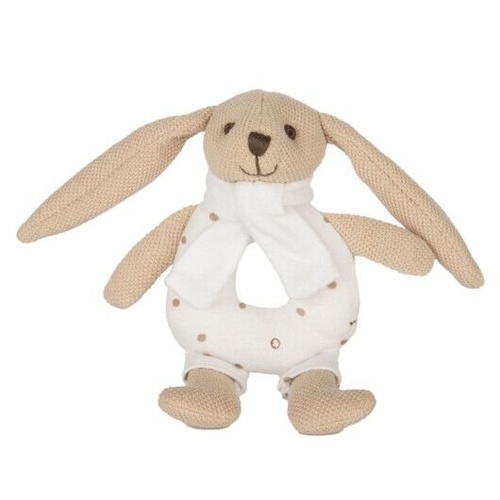 Мягкие игрушки Игрушка-погремушка мягкая Кролик бежевая, Canpol babies
