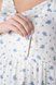 Сарафани для вагітних і годуючих Стильний сарафан молочного кольору з синім квітковим принтом для вагітних та годуючих, Юла мама Фото №6