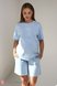 Спортивные костюмы Костюм с шортами для беременных и кормящих FREEDOM, голубой, Юла Мама Фото №6