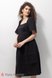 Плаття на кожен день Літня сукня для вагітних та годуючих мам AURORA чорний, Юла мама Фото №3