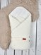 Демисезонные конверты Конверт-одеяло для новорожденных вязаный Косы, светло-молочный, MagBaby Фото №2