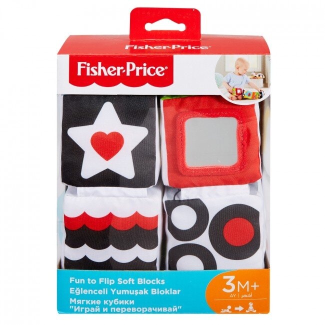 Кубики, м'які книжки М'які кубики Вивчай та грай, Fisher-Price