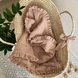 Одеяла и пледы Плед-конверт муслин с рюшем бежевый, Baby Chic Фото №1