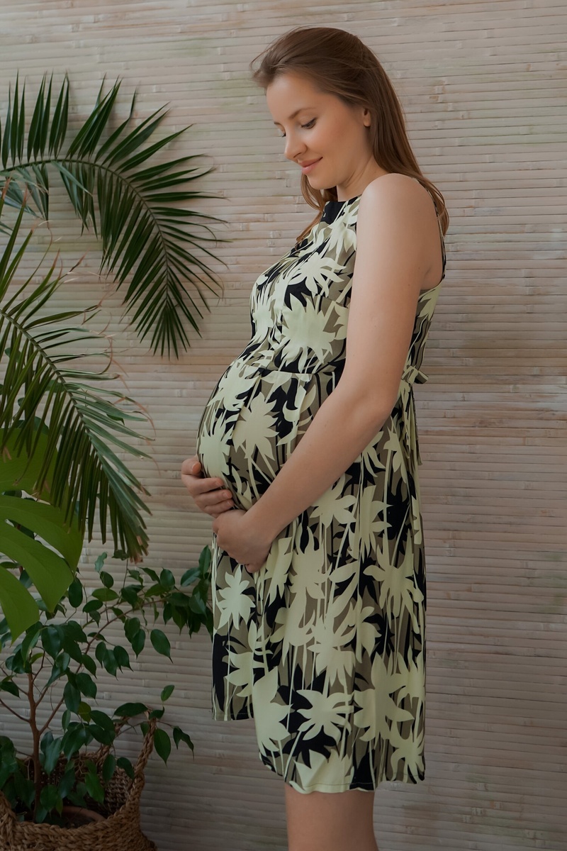 Сукня для вагітних і годуючих мам 4180604 хакі, To be, Хаки, 42