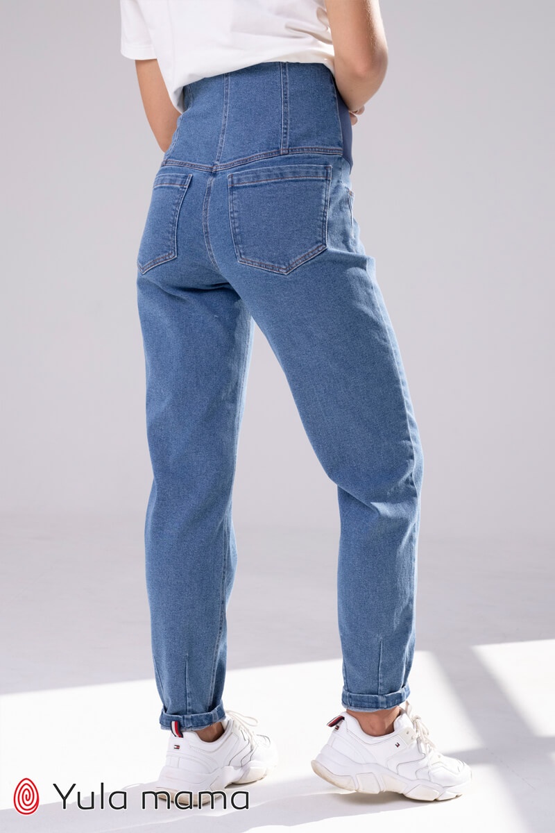Джинсы Джинсы для беременных Mom Jeans с высокой спинкой Florence, голубой, Юла Мама