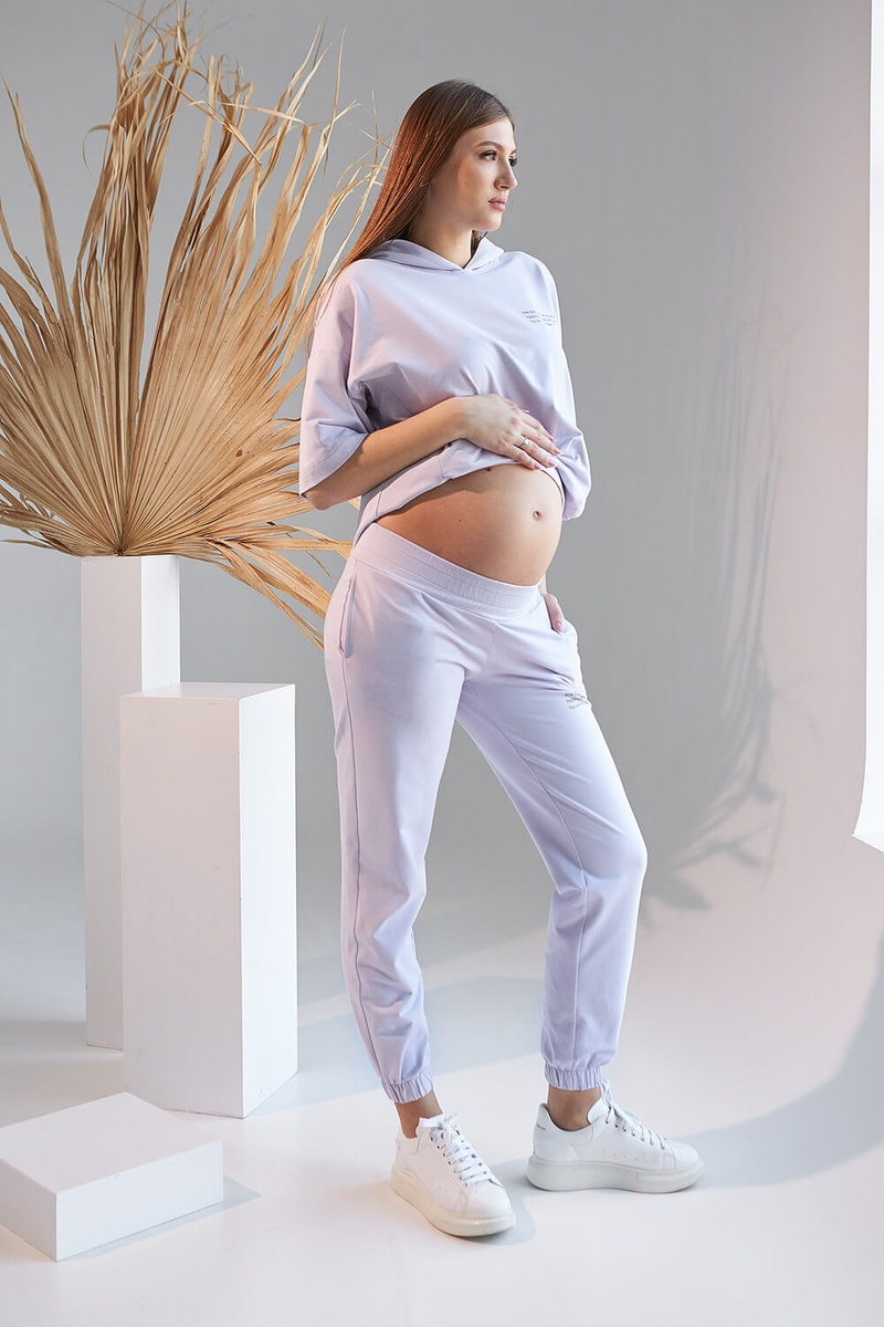 Спортивные костюмы Костюм спортивный для беременных и кормящих мам, лавандовый, ТМ Dianora
