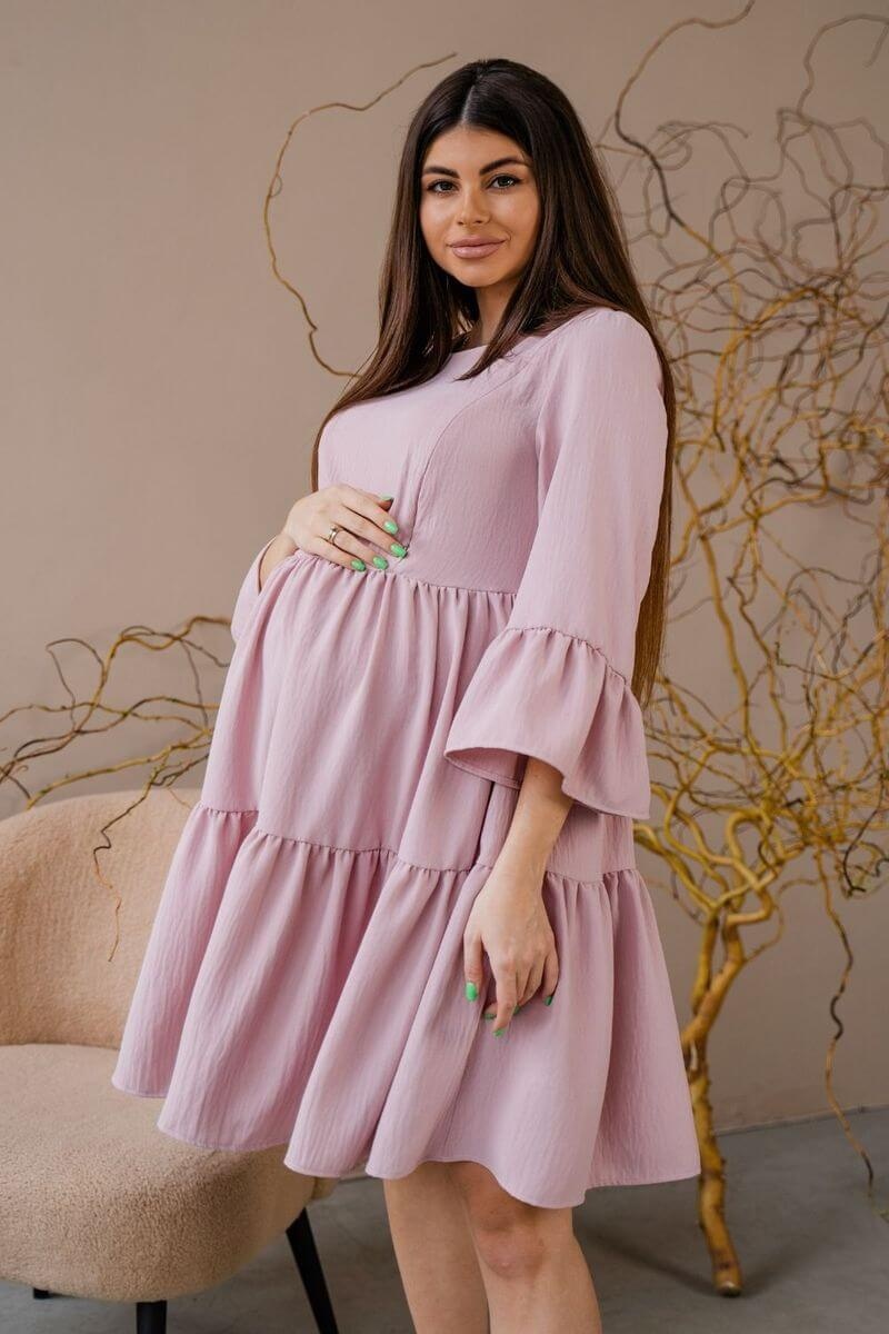 Сукня для вагітних і годуючих мам 1459735, пудра, To be, Пудра, 42