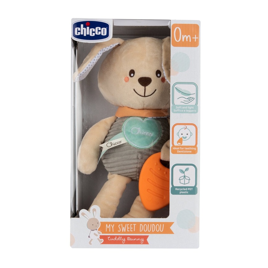 Тренеры сна, ночники Мягкая игрушка Chicco "Зайчонок DouDou для объятий", Chicco