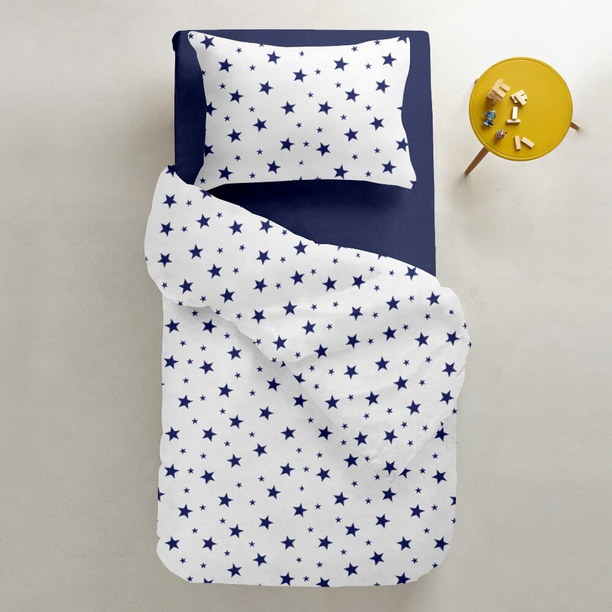 Постелька Детский постельный комплект Star BigBlue DBlue, 3 эл., COSAS