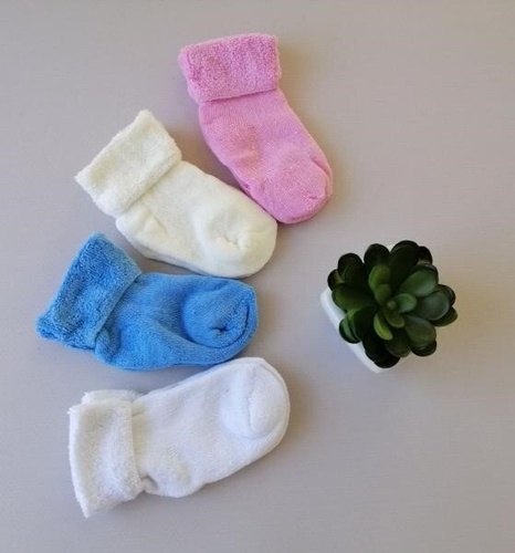 Носочки Носочки для новорожденных, махровые, розовые, Eslayn