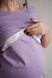 Ночнушки для кормления Сорочка для беременных и кормящих мам 4138041 лавандовый, To be Фото №2