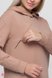 Свитшоты, худи Туника-худи с капюшоном для беременных и кормящих мам AYSA, бежевый, Юла мама Фото №2
