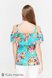 Блузи, сорочки Блузка для кормления BRENDA, принт цветы на аквамарине, ТМ Юла мама Фото №4