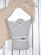 Демисезонные конверты Конверт-одеяло для новорожденных вязаный Косы, серый, MagBaby Фото №2