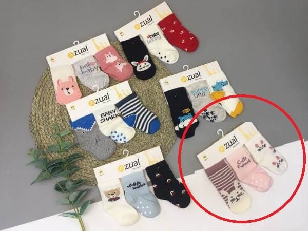 Носочки Носочки для новорожденных Сute funny, 3шт, Zual