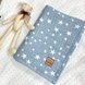 Одеяла и пледы Плед муслиновый жатка звезды на голубом, Маленькая Соня Фото №3