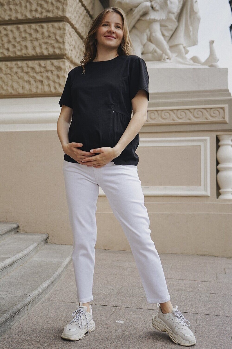 Джинси Штани джинсові для вагітних 1172464-7 білі, To be