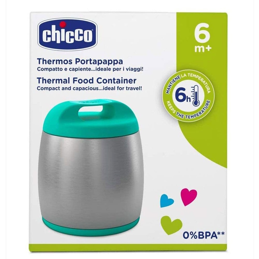 Термоупаковка Термос контейнер для детского питания, бирюзовый, Chicco