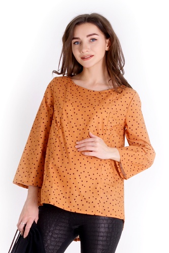 Блузы, рубашки Блуза Заряд позитива для беременных и кормящих мам, ТМ Nowa Ty