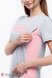Платья на каждый день Платье для беременных и кормящих KOI серый меланж с розовым, Юла мама Фото №4