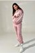 Спортивные костюмы Костюм спортивный из двухстороннего плюша для беременных и кормящих мам, пудровый, ТМ Dianora Фото №1