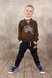 Штани дитячі Брюки для мальчика джинсового типа темно-синие, Модный карапуз Фото №3