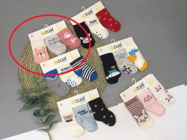 Носочки Носочки для новорожденных Hello baby, 3шт, Zual