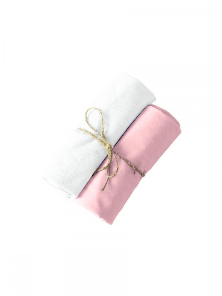 Пеленки классические Набор пеленок непромокаемая и хлопковая Little bear, розовый, Мамин дом