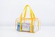 Зручні прозорі сумки в пологовий будинок Прозорі косметички в пологовий будинок, синя та жовта, Mamapack (2 шт). Фото №2