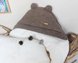 Зимові конверти Конверт-ковдра для новонароджених Ведмедик на махрі, зимовий, коричневий, Kid's Fantasy Фото №3