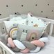 Постелька Комплект постельного белья в кроватку Art Design Улитка + бортик коса, 6 элементов, Маленькая Соня Фото №2