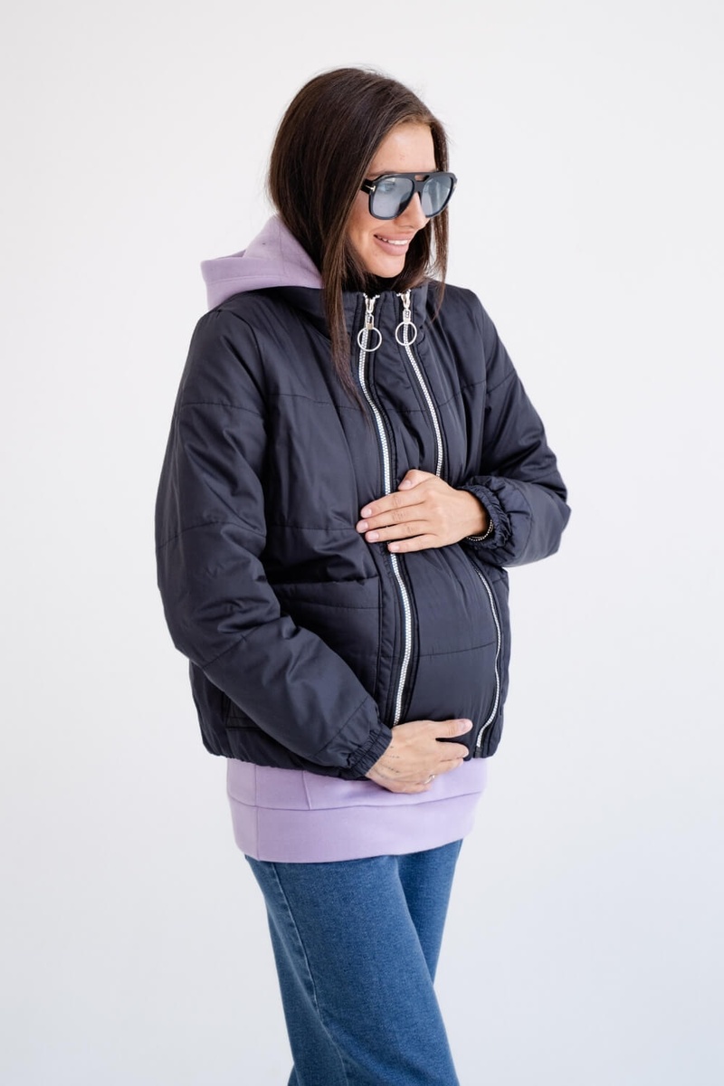 Куртка для вагітних 1462274, графітова, To be, Графит, 42