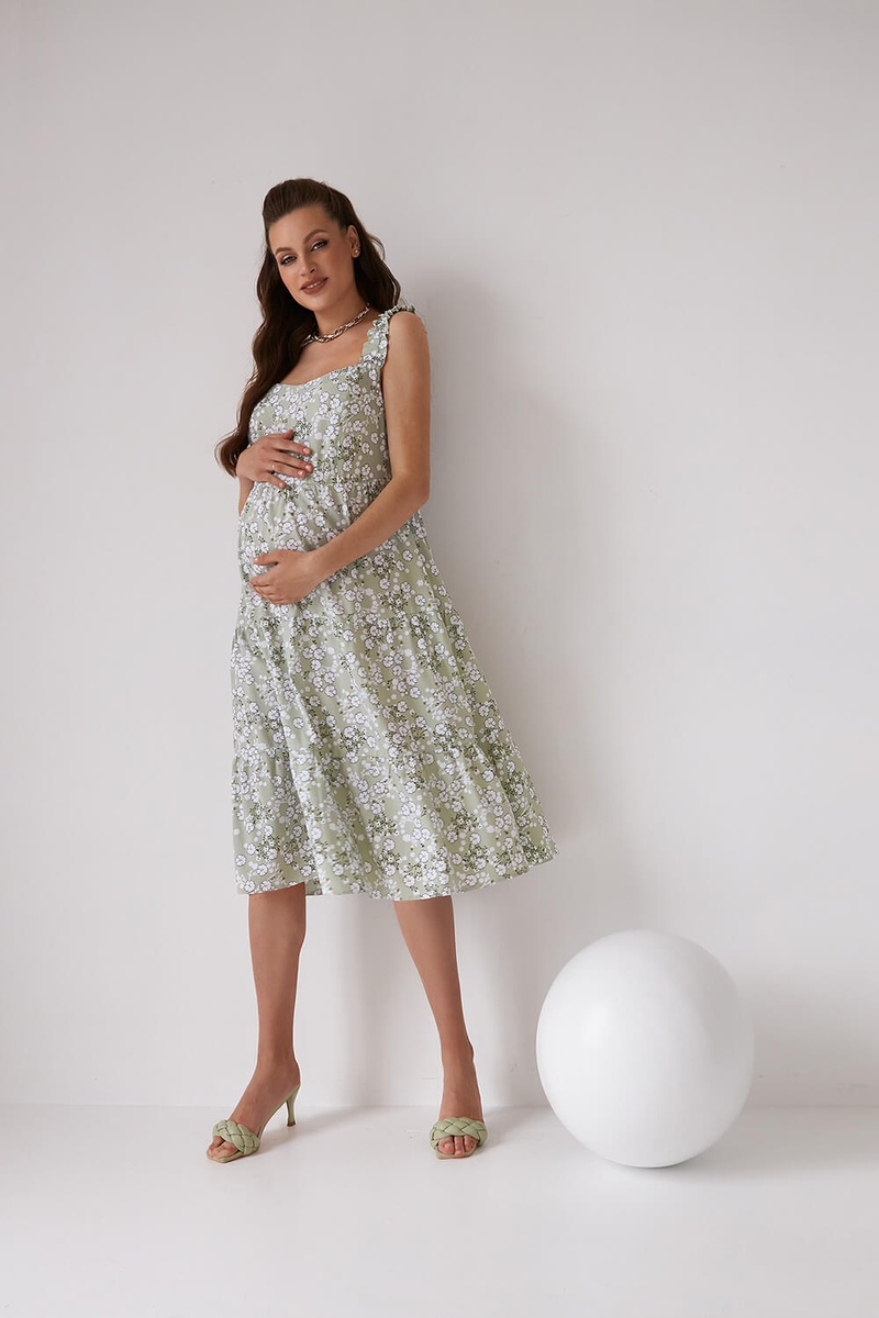 Сарафаны для беременных и кормящих Платье для беременных и кормящих мам 2165 1538, фисташковое, ТМ Dianora
